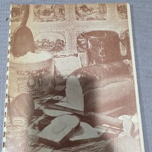 Vintage Cookbook with Rustic Cover Art